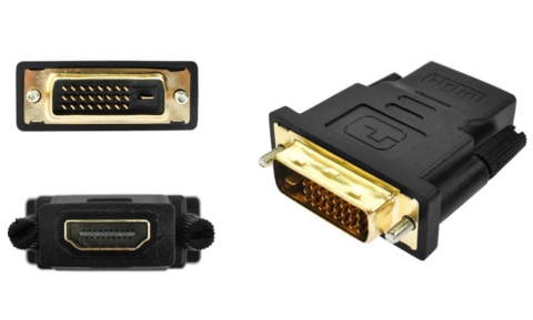 DVI 24+1 Pin Male to HDMI Female